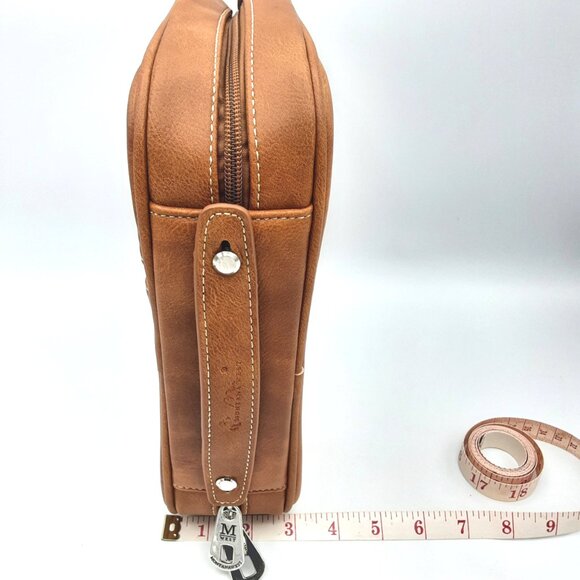 Montana West Western Style Tooled Leather Studded Bible Case Cover - XL - Picture 2 of 6